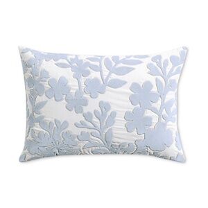 Charter Club Damask Designs Floral Silhouette Velvet Applique Decorative Pillow